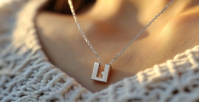 Collier lettre : un bijou minimaliste qui parle de vous