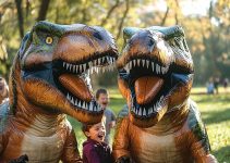 Amusement garanti avec les déguisements dinosaure gonflables